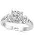 ფოტო #1 პროდუქტის EFFY® Diamond Halo Engagement Ring (1 ct. t.w.) in 14k White Gold
