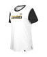 ფოტო #2 პროდუქტის Women's White, Black Pittsburgh Steelers Third Down Colorblock T-shirt