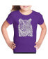 ფოტო #2 პროდუქტის Girls Word Art T-shirt Cats