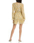 Фото #2 товара Destinaire Tiered Floral Dress Women's Yellow L