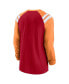 Men's Red, Orange Tampa Bay Buccaneers Classic Arc Raglan Tri-Blend Long Sleeve T-shirt