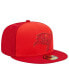 Фото #3 товара Men's Red Tampa Bay Buccaneers Tri-Tone 59FIFTY Fitted Hat