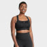Фото #2 товара Women's High Support Sculpt Zip-Front Sports Bra - All in Motion Black 34DD