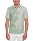 Фото #1 товара Men's Short Sleeve Button-Front Tropical Print Shirt