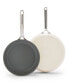 Фото #1 товара GP5 Hard Anodized Healthy Ceramic Nonstick 2-Piece Fry pan Set, 9.5" and 11"