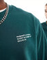 COLLUSION Unisex green logo sweat