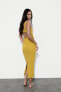 Фото #4 товара Платье со сборками и открытой спиной ZARA