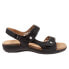 Фото #1 товара Trotters Romi T2118-001 Womens Black Wide Leather Slingback Sandals Shoes