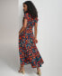 ფოტო #10 პროდუქტის Women's Floral-Print Tie-Waist Shirtdress