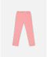 ფოტო #3 პროდუქტის Toddler Girls Organic Cotton Legging With Knee Print Pink - Toddler|Child