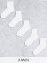 Фото #1 товара ASOS DESIGN 5 pack ankle socks in white