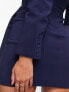 Lavish Alice wrap blazer dress in navy