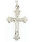 ფოტო #1 პროდუქტის Crucifix Cross Pendant in 14k White Gold