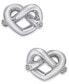 ფოტო #1 პროდუქტის Crystal Accented Love Knot Stud Earrings