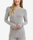 Фото #2 товара Women's Soft Knit Long-Sleeve Crewneck Top