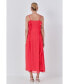 ფოტო #5 პროდუქტის Women's Chiffon Ruffled Spaghetti Maxi Dress