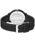 ფოტო #3 პროდუქტის Men's L.12.12 Black Silicone Strap Watch 42mm