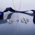 Romantic silver earrings with Tesori crystals SAVB05