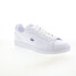 Lacoste Carnaby Pro 124 2 SMA Mens White Leather Lifestyle Sneakers Shoes