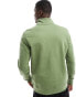 PS Paul Smith zebra icon logo half zip sweatshirt in dark green