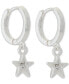 Фото #11 товара Серьги Lucky Brand Crystal Star Hoop & Threader