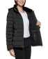 ფოტო #4 პროდუქტის Women's Faux-Fur-Trim Hooded Puffer Coat, Created for Macy's