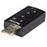 Фото #7 товара StarTech.com Virtual 7.1 USB Stereo Audio Adapter External Sound Card - 7.1 channels - USB