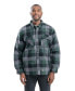 Куртка-рубашка Berne Heartland Flannel для мужчин Plaid green e, 2XLT - фото #2