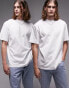 Topman 2 pack relaxed fit t-shirt in black and white