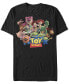 Disney Pixar Men's Toy Story We're All Besties Group Shot Short Sleeve T-Shirt