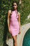 Фото #1 товара Платье в рубчик с горловиной халтер ZARA