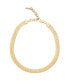 Gold-Plated Flat Snake Chain Necklace