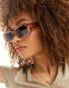 AIRE ceres rectangle sunglasses in pearly bronze