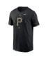 Men's Black Pittsburgh Pirates Camo Logo T-shirt