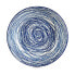 Deep Plate Stripes Porcelain Blue White 6 Units (20 x 4,7 x 20 cm)