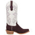 Фото #1 товара R. Watson Boots Rough Out Plum Embroidered Narrow Square Toe Cowboy Womens Size