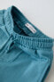 Комплект из шортов и футболки из мягкой ткани с нашивкой ZARA