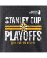 Men's Heather Charcoal Boston Bruins 2024 Stanley Cup Playoffs Crossbar Tri-Blend T-Shirt