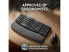 Фото #7 товара Logitech Wave Keys Wireless Ergonomic Keyboard with Cushioned Palm Rest, Comfort