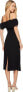 Фото #3 товара Flynn Skye 263653 Womens Morgan Midi Sheath Dress Solid Black Size Medium