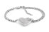 Charming steel bracelet with a heart Bold Heart 2780928