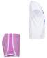 ფოტო #14 პროდუქტის Little Girls Dri-FIT All Day Short Sleeve Tee and Shorts Set