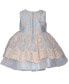 ფოტო #2 პროდუქტის Baby Girls Sleeveless Scalloped Embroidered Mesh Dress