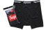 Фото #1 товара Supreme Week 1 x Hanes Boxer Briefs (4 Pack) Black 联名款 运动内裤 男款 4条装 黑色 送男生 / Трусы Supreme Week 1 x Hanes Boxer Briefs (4 Pack) Black 4 SUP-FW19-005