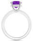 Фото #3 товара Кольцо Macy's Amethyst and Diamond