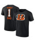 Фото #1 товара Men's Black Cincinnati Bengals 1 Dad T-Shirt