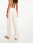 Rhythm classic drawsring linen trousers in oat