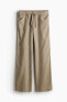 Фото #4 товара Linen-blend Straight Pants