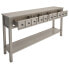 Фото #1 товара Rustic Entryway Console Table, 60 Long Sofa Table With Two Different Size Drawers And Bottom