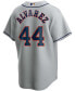 Фото #6 товара Men's Yordan Alvarez Gray Houston Astros Road Replica Player Jersey